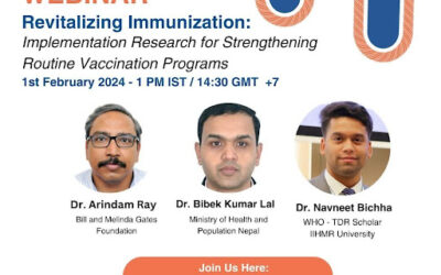 Join us for the TDR Global Webinar on Immunization!